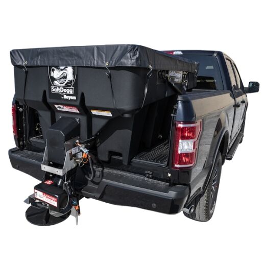 Buyers Products SHPE1000 - SaltDogg? 1.0 Cubic Yard Electric Black Poly Hopper Spreader
