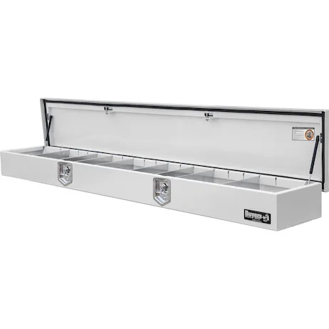Buyers Products 1702836 - 20x96 Gloss White Steel Top Mount Service Body Truck Tool Box - Image 4