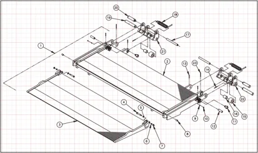 LRST40 Platform Torsion Spring Assist Assembly Diagram