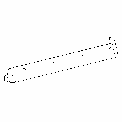 BOSS BAL08859-03 - 8'2" Power-V/V-XT Driver Side Formed Cutting Edge Half
