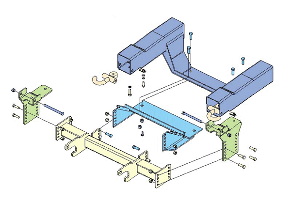 BOSS LTA09703 - RT3 HTX/Sport Truck Undercarriage For 1999-06 Chevy 1/2 Ton
