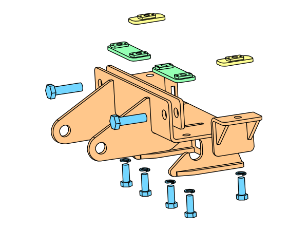 BOSS LTA13820 - Mid-Size UTV Undercarriage For 2008+ Kubota RTV 400/500