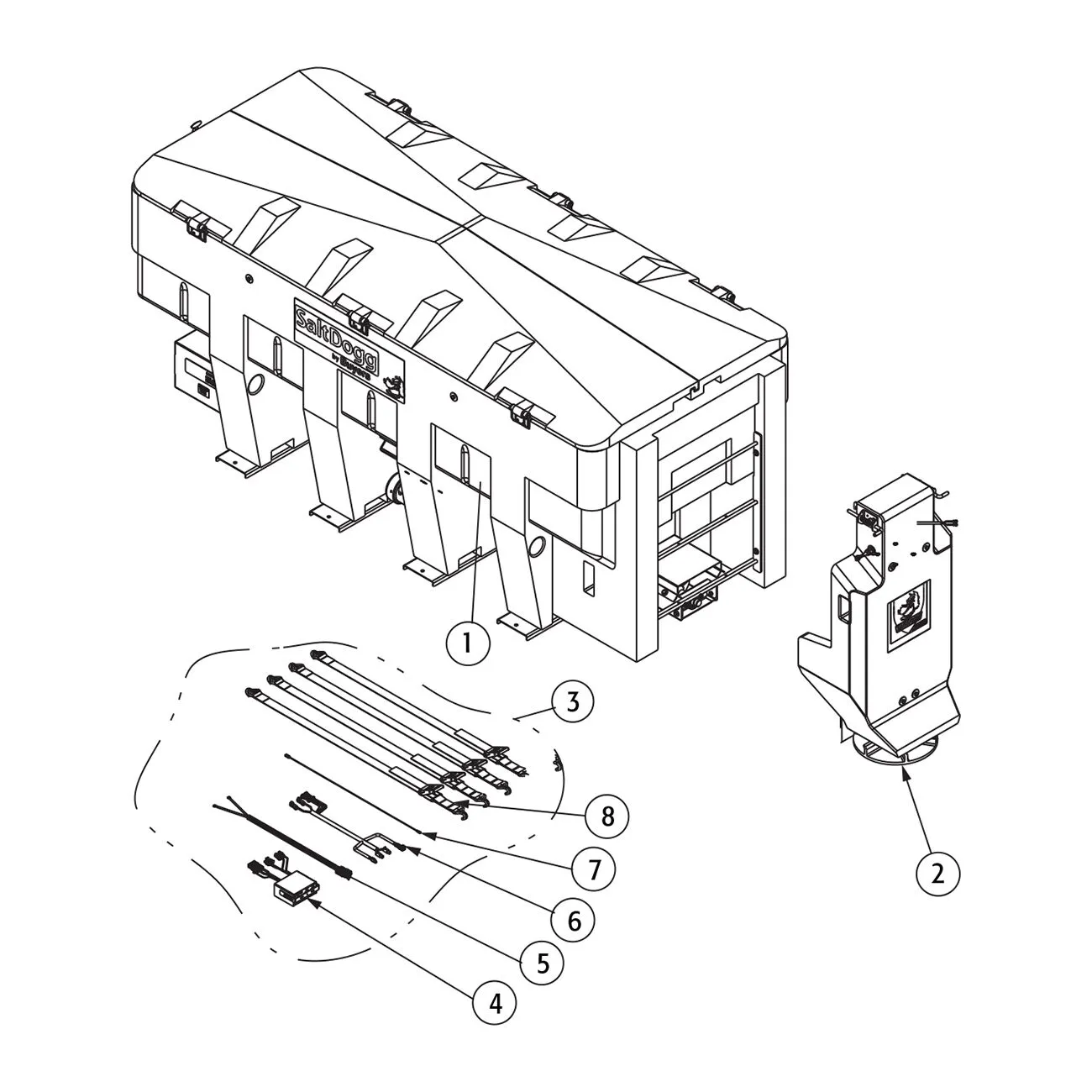 SaltDogg SHPE3000 Main Assembly Diagram