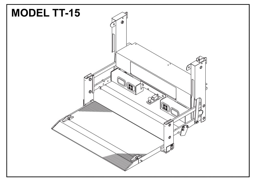Thieman TT - 15 Series Aluminum Platform Toplifter Tailgate (49 x 32 + 6 2PC)