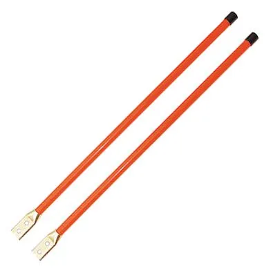 Buyers 1308105 - Fluorescent Orange Bolt-On Bumper Marker Sight Rods With Hardware (3/4 x 28)