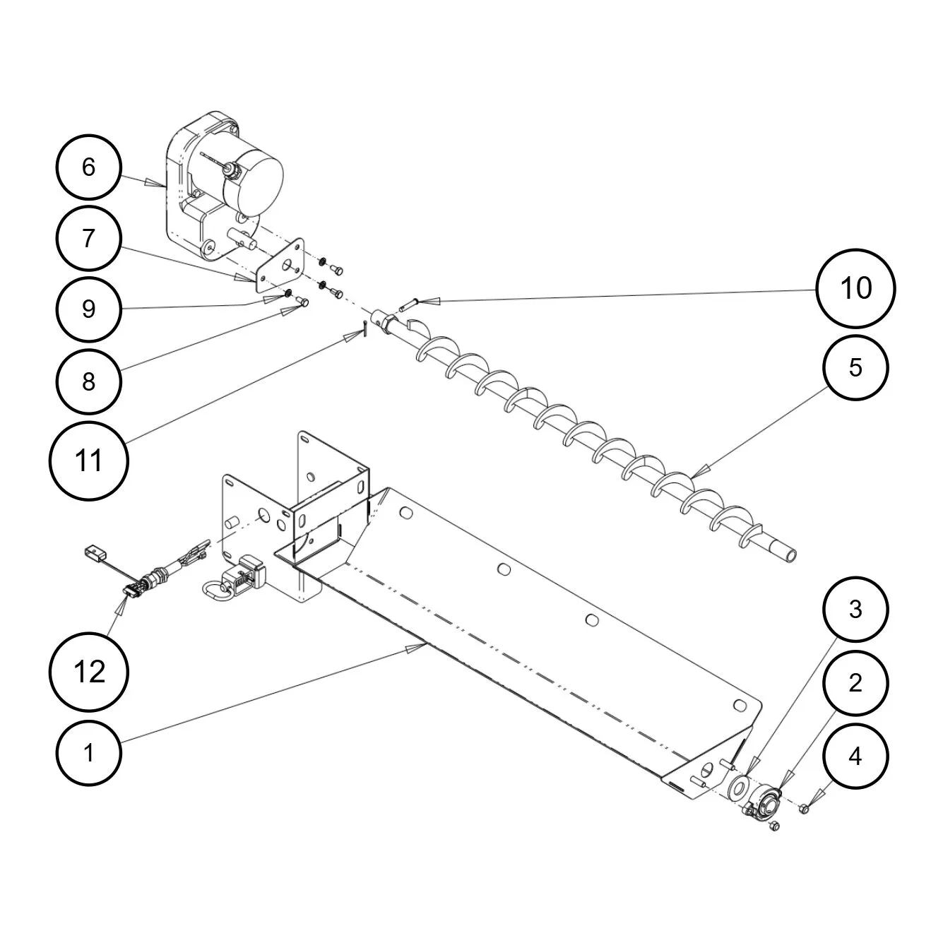 SHPE1500 Trough Assembly Diagram