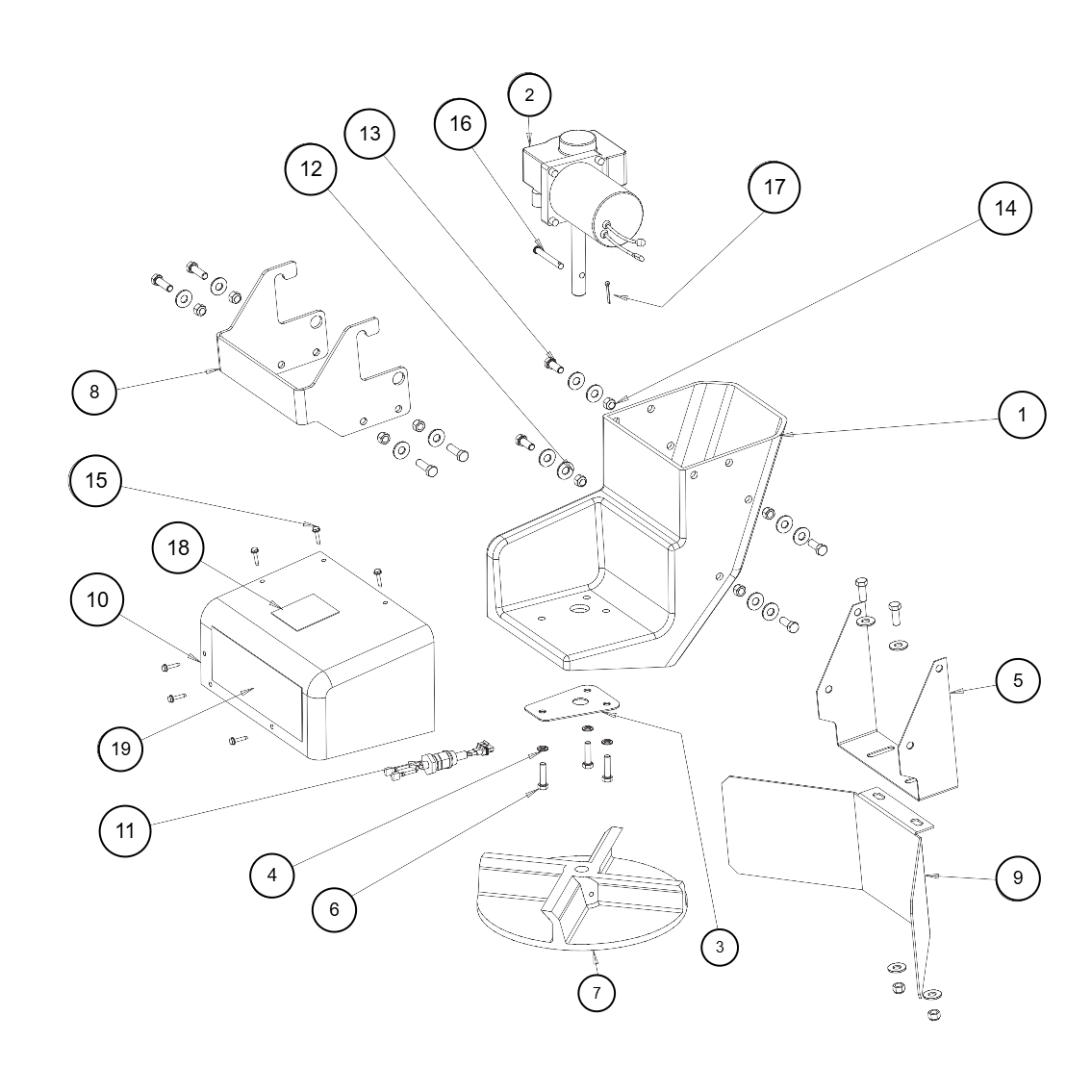 SHPE0750 Pre-2014 Chute Assembly Diagram