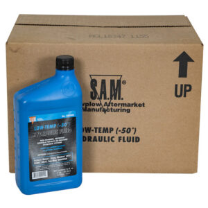 SAM Low-Temperature Blue Hydraulic Fluid (Full Case Twelve 1 Quart Bottles)