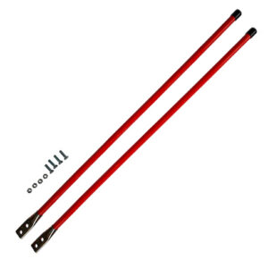 Buyers 1308110 - Fluorescent Orange Bolt-On Bumper Marker Sight Rods With Hardware (3/4 In x 36 In)