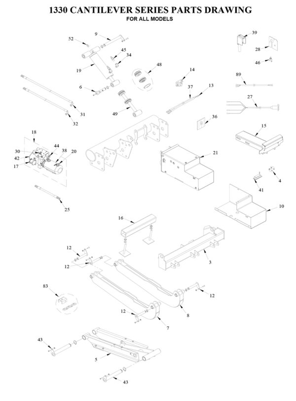 Tommy Gate Cantilever Series Diagram (2 OF 2) [Cargo Van]