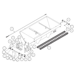 SaltDogg 1400300SS/350SS Hopper Assembly Diagram