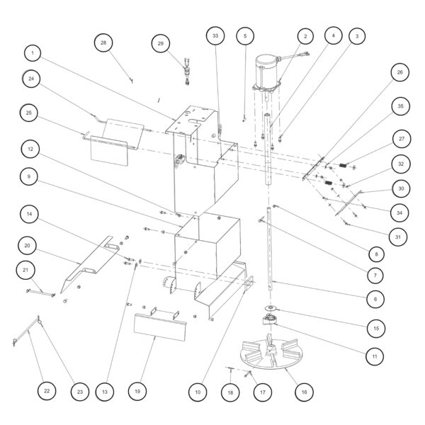 SaltDogg 1400601SS Adjustable Chute Assembly Diagram