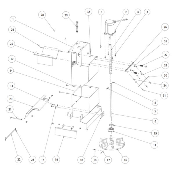SaltDogg 1400701SS Adjustable Chute Assembly Diagram
