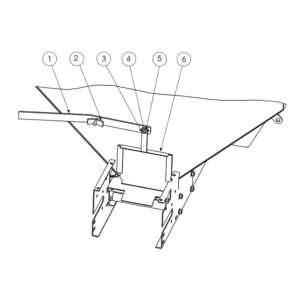 SaltDogg 1400701SS Feed Gate Assembly Diagram