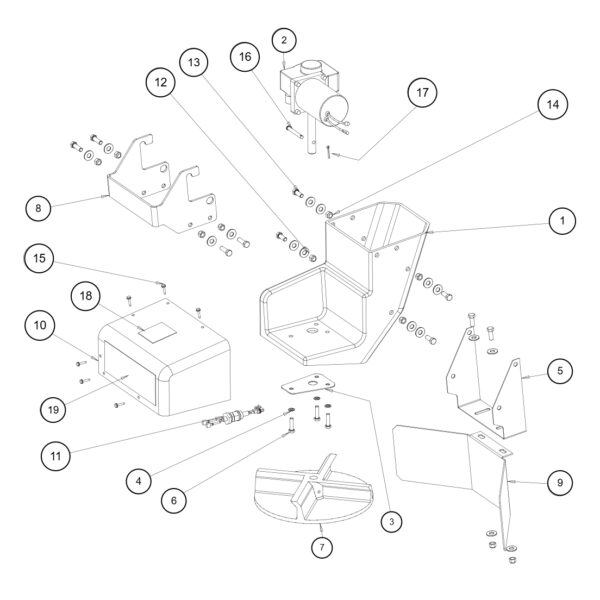 SHPE1500 Pre-2014 Chute Assembly Diagram