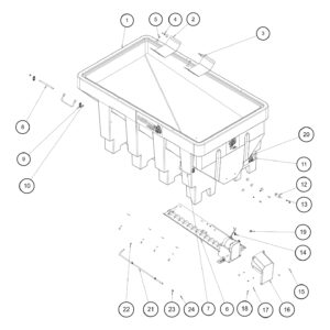SHPE1500 Pre-2021 Hopper Assembly Diagram