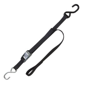 Kinedyne 15464 - 1" x 5' Cinchite 1 with Zinc and Vinyl Coated S Hooks and Aircraft Cam Buckle