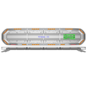 ECCO 16-00026-E - 16 SERIES CC BOARD 58"/1.5M 14 AMBER 4 RED 2 WORKLIGHTS STT TOW MOUNT