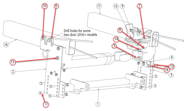 HARDWARE KIT JEEP WRANGLER 09+ MD