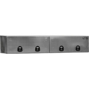Buyers 1701770 - Diamond Tread Aluminum Topsider Truck Box With Flip-Up Doors (18 x 16 x 96 Inches)