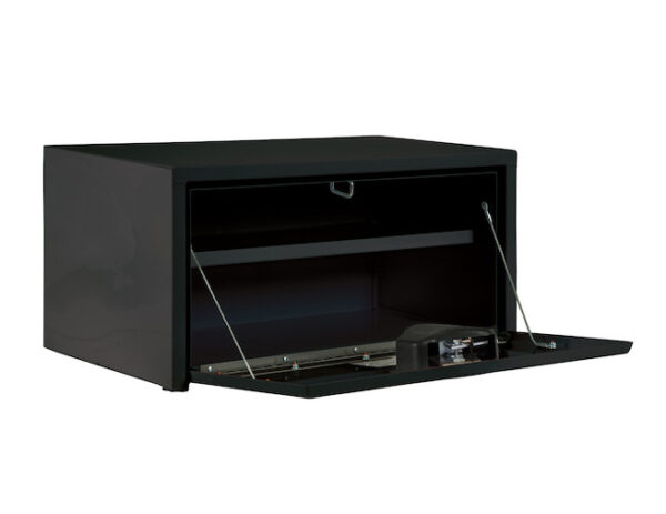 Buyers 1703304 - Black Steel Underbody Truck Box With Built-In Shelf (14 In x 16 In x 30 In)