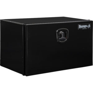 Buyers 1706963 - Black Pro Series Smooth Aluminum Underbody Truck Box (18 x 18 x 30 Inches)
