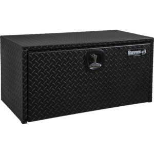 Buyers 1715105 - Textured Matte Black Diamond Tread Aluminum Underbody Truck Box (18 x 18 x 36 Inches)