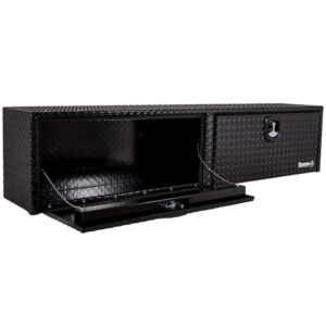 Buyers 1721568 - Black Diamond Tread Aluminum Topsider Truck Box (96 x 18 x 16)