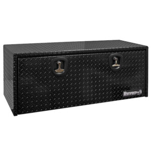 Buyers 1725110 - Black Diamond Tread Aluminum Underbody Truck Box (18 In x 18 In x 48 In)