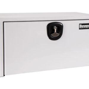 Buyers 1734405 - White Steel Underbody Truck Box With 3-Point Latch (24 In x 24 In x 36 In)