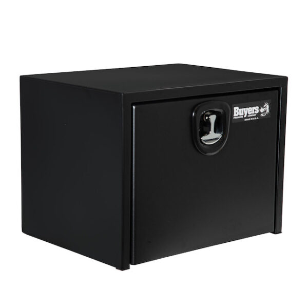 Buyers 1734500 - Textured Matte Black Steel Underbody Truck Box with 3-Point Latch (24 In x 24 In x 24 In)
