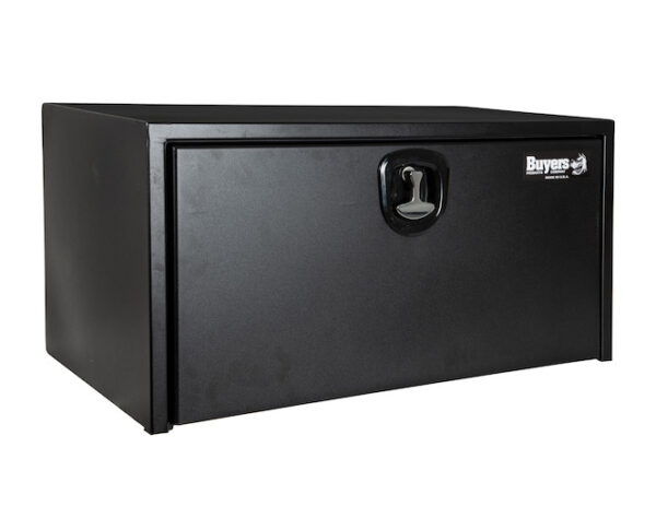 Buyers 1734505 - Textured Matte Black Steel Underbody Truck Box with 3-Point Latch (24 In x 24 In x 36 In)