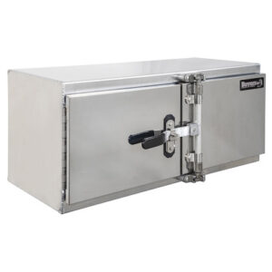 24x24x72 Inch Smooth Aluminum Underbody Truck Tool Box - Double Barn Door Cam Lock Hardware