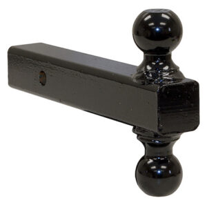 Dual Ball Hitch Solid Shank With Black Balls (2 in. 2-5/16 in.)