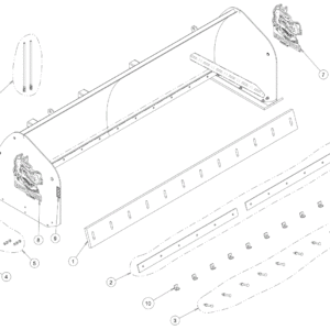 Buyers ScoopDogg 18 Foot Loader Snow Pusher Diagram