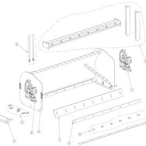 Buyers ScoopDogg 12 Foot Skid Steer Snow Pusher Diagram