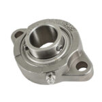 Replacement 2-Hole 1 Inch Flanged Stainless Steel Auger Bearing for SaltDogg SHPE Series Spreaders