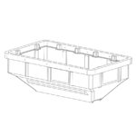 SaltDogg 3036857 - 6 Cubic Yard Poly Hopper For SHPE6000
