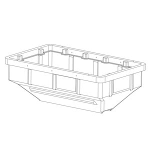 SaltDogg 3036857 - 6 Cubic Yard Poly Hopper For SHPE6000