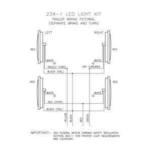 Thieman 3737 001 – Two Light Led Kit For Trailer (light Kit 234 1)