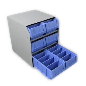 Kargo Master 40340 - 6 Stacked Small Parts Bin Cabinet