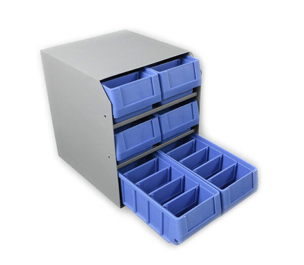 Kargo Master 40340 - 6 Stacked Small Parts Bin Cabinet