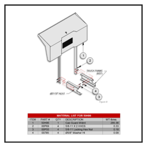 Swaploader 50H99 Cab Guard Assembly Diagram