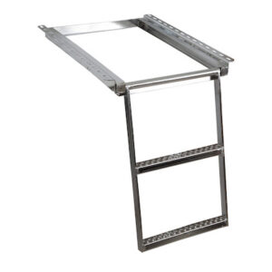 Buyers 5232001 - 2-Rung Stainless Steel Retractable Truck Step