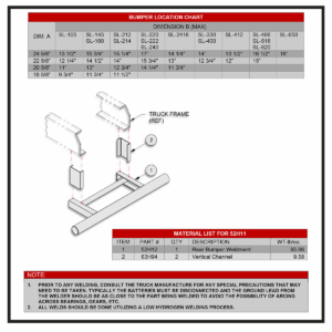 Swaploader 52H11 Rear Bumper Assembly Diagram