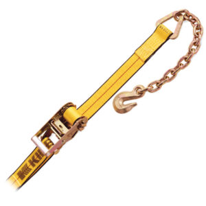 KINEDYNE 533039 - 2" x 30' Ratchet Strap (With 802 Standard Handle 3705-2 Chain Anchors and 2084FK Webbing)