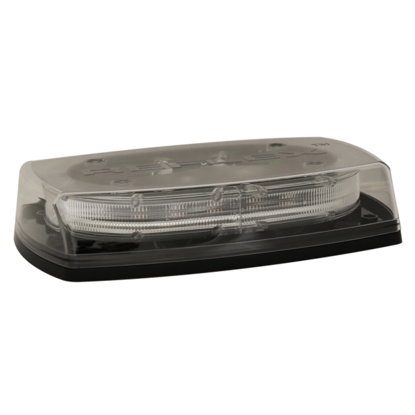 ECCO 5545CA - LED Microbar: Reflex  11"  Class II  zero optic dome  12-24VDC  18 flash patterns  clear dome  amber illumination