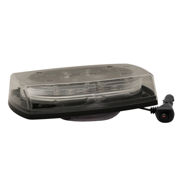 ECCO 5550CAG-VM - LED Microbar: Reflex  11"  Class I  zero optic dome  12-24VDC  18 flash patterns  vacuum-magnet mount  clear dome  amber/green illumination