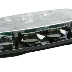 ECCO 5587CA-VM - LED Minibar: Reflex  15"  zero optic dome  12-24VDC  18 flash patterns  vacuum-magnet mount  clear dome  amber illumination
