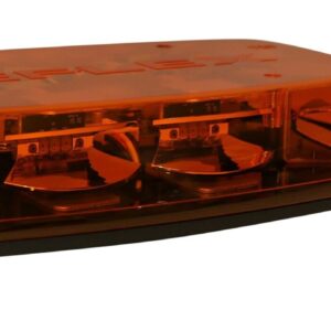 ECCO 5587A-MG - LED Minibar: Reflex  15"  zero optic dome  12-24VDC  18 flash patterns  magnet mount  amber